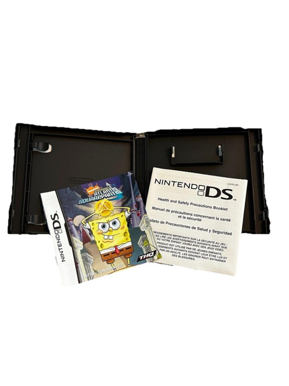 Nintendo DS Spongebob's Atlantis Squarepantis NO GAME Case & manual Only 2007 - Picture 2 of 8